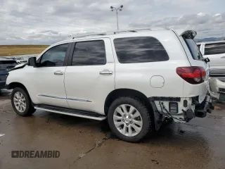 2018 Toyota Sequoia Platinum with VIN 5TDDY5G17JS159344, listed as a Copart auction lot 69950224 with 117,732 mi miles and Salvage Title. Bid and sale history available at carsss.com. Image 2.