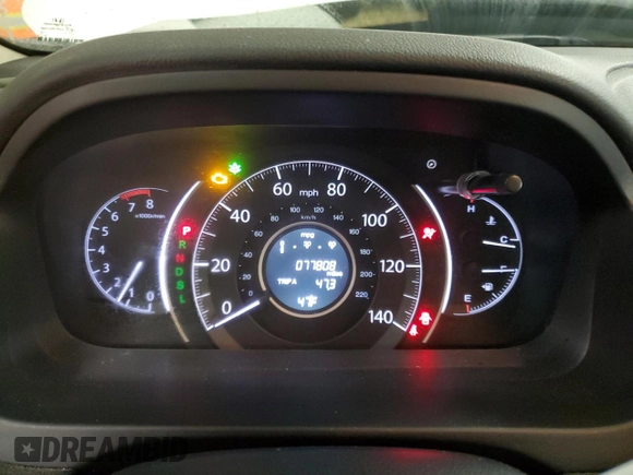 2016 Honda CR-V SE with VIN 5J6RM4H41GL056610, listed as a Copart auction lot 48231425 with 77,808 mi miles and Salvage Title. Bid and sale history available at carsss.com. Image 9.