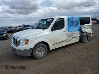 2017 Nissan NV SL with VIN 5BZAF0AA4HN852604, listed as a Copart auction lot 48907675 with 130,465 mi miles and Salvage title. Bid and sale history available at DreamBid. Image 1.
