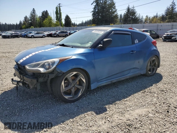 2016 Hyundai Veloster Turbo with VIN KMHTC6AE6GU250732, listed as a Copart auction lot 55528535 with Not provided miles and Clean title. Bid and sale history available at DreamBid. Image 1.