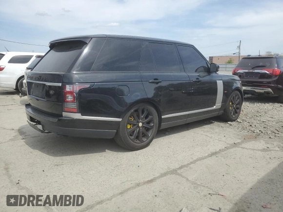 2013 Land Rover Range Rover HSE with VIN SALGS2DF1DA110096, listed as a Copart auction lot 52399355 with 94,735 mi miles and Salvage title. Bid and sale history available at DreamBid. Image 3.