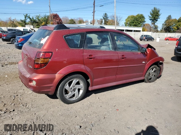 2007 Pontiac Vibe with VIN 5Y2SL65877Z407708, listed as a Copart auction lot 78583274 with 0 mi miles and Salvage Title. Bid and sale history available at carsss.com. Image 3.