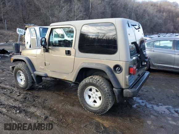 2004 Jeep Wrangler Sport z VIN 1J4FA49SX4P723705, wystawiony jako Copart lot #46944215 z przebiegiem 157 731 mil mil oraz Czysty tytuł • Clean title. Historia ofert i sprzedaży dostępna na DreamBid. Obrazek 2.