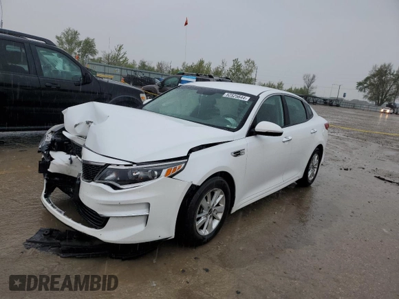 2018 Kia Optima S with VIN 5XXGT4L3XJG220491, listed as a Copart auction lot 82636394 with 131,678 mi miles and Non Repairable. Bid and sale history available at carsss.com. Image 1.