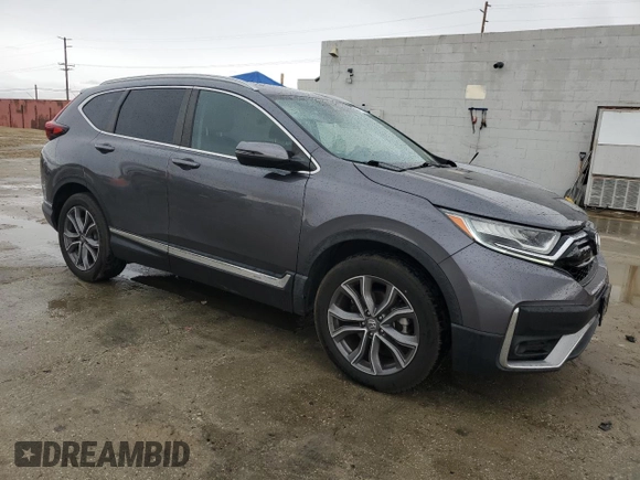 2021 Honda CR-V Touring with VIN 2HKRW1H9XMH410392, listed as a Copart auction lot 47211795 with 48,763 mi miles and Salvage Title. Bid and sale history available at carsss.com. Image 4.