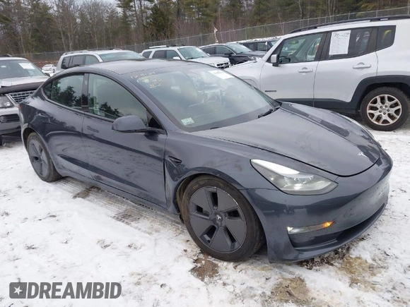 2023 Tesla Model 3 Long Range with VIN 5YJ3E1EBXPF708122, listed as a IAAI auction lot 41185314 with 27,765 mi miles and . Bid and sale history available at DreamBid. Image 1.
