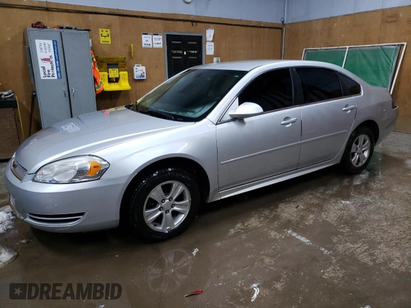 2012 Chevrolet Impala LS Fleet with VIN 2G1WF5E38C1228063, listed as a Copart auction lot 47064605 with 129,511 mi miles and Salvage Title. Bid and sale history available at DreamBid. Image 1.