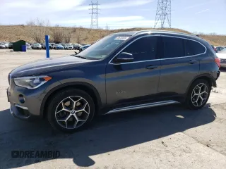 2017 BMW X1 xDrive28i with VIN WBXHT3C35H5F76415, listed as a Copart auction lot 48533495 with 66,448 mi miles and Salvage Title. Bid and sale history available at carsss.com. Image 1.