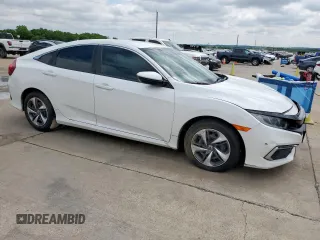2019 Honda Civic LX with VIN 2HGFC2F68KH606218, listed as a Copart auction lot 55811975 with 74,750 mi miles and Salvage Title. Bid and sale history available at DreamBid. Image 4.