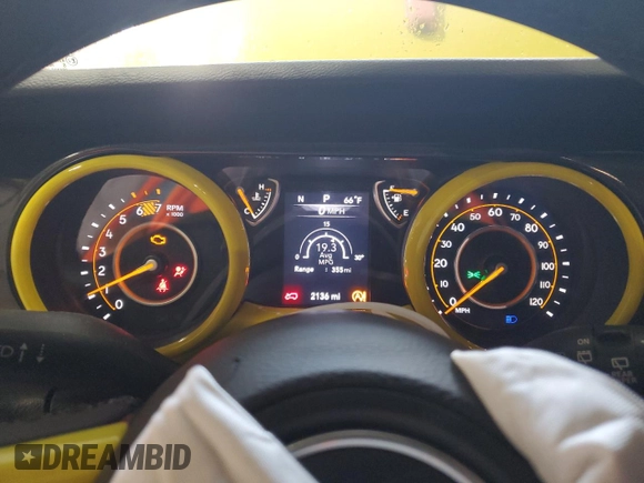 2023 Jeep Wrangler Willys with VIN 1C4HJXDN9PW640617, listed as a Copart auction lot 84894564 with 2,136 mi miles and Salvage Title. Bid and sale history available at DreamBid. Image 9.