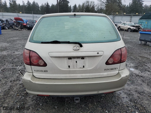 1999 Lexus RX 300 Luxury SUV with VIN JT6HF10U2X0031598, listed as a Copart auction lot 46873455 with 0 mi miles and Salvage Title. Bid and sale history available at carsss.com. Image 6.