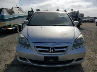 2007 Honda Odyssey EX-L with VIN 5FNRL38637B095559, listed as a Copart auction lot 53681605 with 184,605 mi miles and Salvage Title. Bid and sale history available at carsss.com. Image 5.