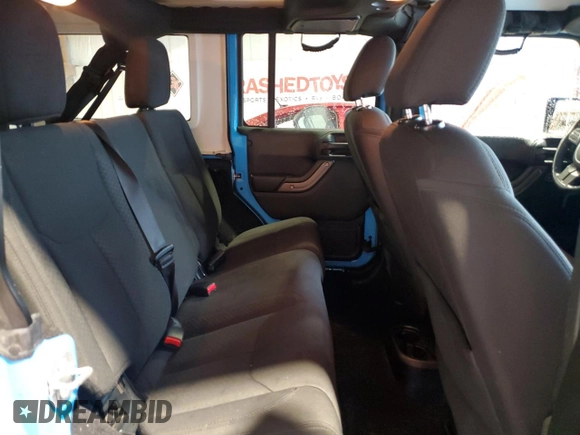 2018 Jeep Wrangler JK Unlimited Sport S with VIN 1C4BJWDG2JL818457, listed as a Copart auction lot 60877004 with 78,503 mi miles and Salvage Title. Bid and sale history available at carsss.com. Image 10.