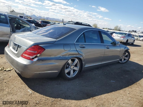 2010 Mercedes-Benz S-Class S 550 with VIN WDDNG7BB8AA332133, listed as a Copart auction lot 48731265 with 127,794 mi miles and Salvage Title. Bid and sale history available at carsss.com. Image 3.