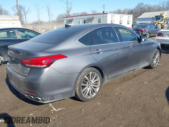 2017 Genesis G80 Ultimate z VIN KMHGN4JF6HU173239, wystawiony jako IAAI lot #41431822 z przebiegiem 140 552 mil mil oraz . Historia ofert i sprzedaży dostępna na DreamBid. Obrazek 4.