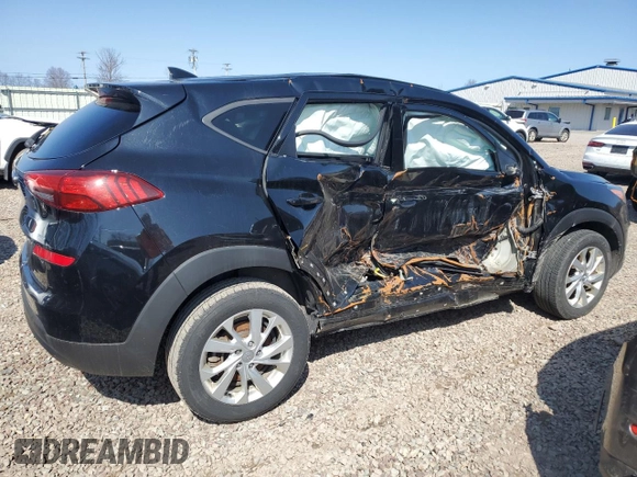 2019 Hyundai Tucson SE with VIN KM8J2CA43KU001216, listed as a Copart auction lot 54161225 with 50,645 mi miles and Salvage Title. Bid and sale history available at carsss.com. Image 3.