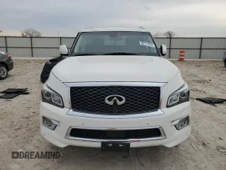 2017 Infiniti QX80 Signature Edition with VIN JN8AZ2NEXH9158268, listed as a Copart auction lot 89111315 with 0 mi miles and Salvage Title. Bid and sale history available at carsss.com. Image 5.