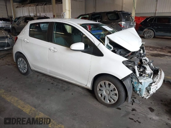 2015 Toyota Yaris L with VIN VNKKTUD38FA041692, listed as a IAAI auction lot 41158412 with Not Provided miles. Bid and sale history available at carsss.com. Image 1.