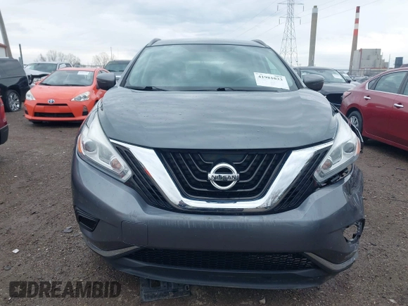 2017 Nissan Murano S with VIN 5N1AZ2MG9HN172468, listed as a IAAI auction lot 41981033 with 73,089 mi miles and . Bid and sale history available at DreamBid. Image 13.