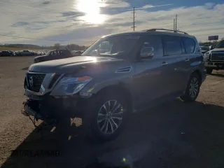 2018 Nissan Armada SL with VIN JN8AY2NC4J9557930, listed as a Copart auction lot 43470965 with 89,285 mi miles and Salvage Title. Bid and sale history available at carsss.com. Image 1.