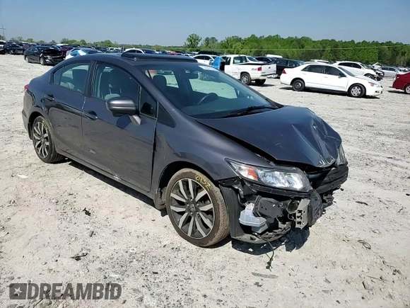 2014 Honda Civic EX-L with VIN 19XFB2F90EE010080, listed as a Copart auction lot 52307055 with 284,203 mi miles and Salvage Title. Bid and sale history available at DreamBid. Image 11.