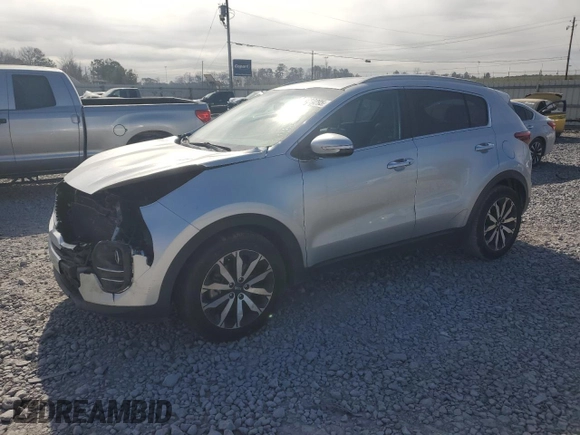 2018 Kia Sportage EX with VIN KNDPN3AC5J7413292, listed as a Copart auction lot 46639295 with 74,261 mi miles and Salvage Title. Bid and sale history available at DreamBid. Image 1.