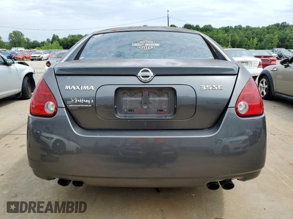 2006 Nissan Maxima 3.5 SE with VIN 1N4BA41EX6C805024, listed as a Copart auction lot 65024384 with 233,828 mi miles and Salvage Title. Bid and sale history available at carsss.com. Image 6.