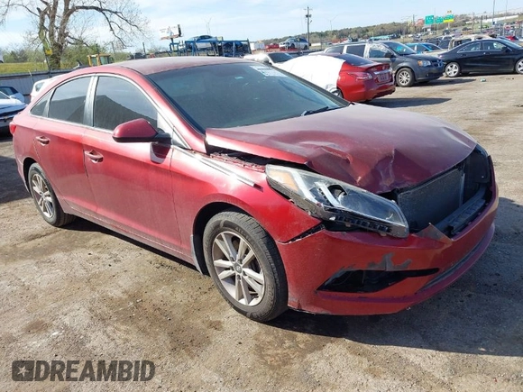 2016 Hyundai Sonata SE with VIN 5NPE24AF1GH414430, listed as a IAAI auction lot 41810672 with 137,187 mi miles and . Bid and sale history available at carsss.com. Image 1.