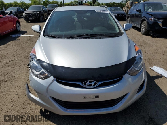 2013 Hyundai Elantra GLS with VIN 5NPDH4AE4DH262205, listed as a Copart auction lot 58466865 with 94,201 mi miles and Salvage title. Bid and sale history available at DreamBid. Image 5.