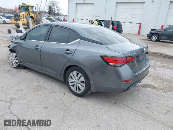2020 Nissan Sentra S with VIN 3N1AB8BV2LY255414, listed as a IAAI auction lot 41822354 with 46,824 mi miles. Bid and sale history available at carsss.com. Image 3.