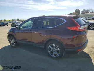 2019 Honda CR-V EX with VIN 2HKRW2H55KH632743, listed as a Copart auction lot 46313355 with 42,424 mi miles and Salvage Title. Bid and sale history available at carsss.com. Image 2.