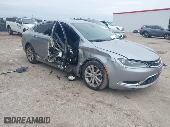 2015 Chrysler 200 Limited with VIN 1C3CCCAB7FN670991, listed as a IAAI auction lot 41625738 with 194,534 mi miles and . Bid and sale history available at DreamBid. Image 1.
