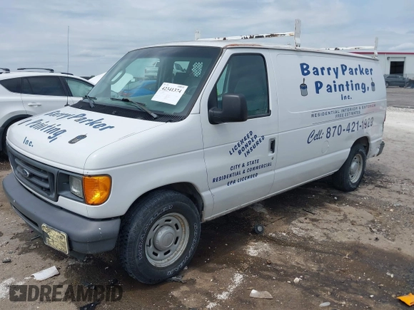 2006 Ford Econoline Cargo with VIN 1FTRE14W56HA74697, listed as a IAAI auction lot 42341374 with 153,519 mi miles and . Bid and sale history available at DreamBid. Image 2.