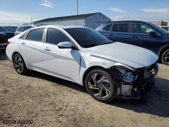 2024 Hyundai Elantra SEL with VIN KMHLM4DG8RU790181, listed as a Copart auction lot 50525095 with 20,012 mi miles and Salvage Title. Bid and sale history available at carsss.com. Image 4.