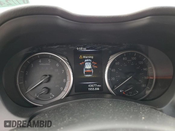 2019 Infiniti Q50 3.0t Signature Edition with VIN JN1EV7AP6KM540642, listed as a Copart auction lot 64402524 with 43,677 mi miles and Salvage Title. Bid and sale history available at carsss.com. Image 9.