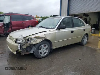 2002 Hyundai Accent GL z VIN KMHCG45C12U355561, wystawiony jako Copart lot #54546945 z przebiegiem 22 893 mil mil oraz Szkody całkowita. Historia ofert i sprzedaży dostępna na DreamBid. Obrazek 1.