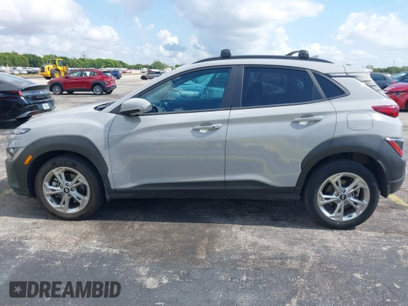 2023 Hyundai Kona SEL with VIN KM8K6CAB3PU062015, listed as a IAAI auction lot 42187191 with 35,599 mi miles. Bid and sale history available at carsss.com. Image 14.