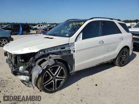 2018 Mercedes-Benz GLE 43 AMG with VIN 4JGDA6EB8JB016752, listed as a Copart auction lot 52550415 with 88,506 mi miles and Salvage title. Bid and sale history available at DreamBid. Image 1.