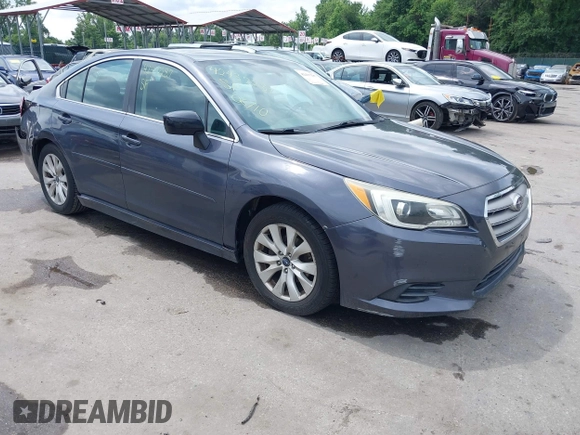 2015 Subaru Legacy Premium with VIN 4S3BNAE68F3059625, listed as a IAAI auction lot 42437287 with 125,400 mi miles and . Bid and sale history available at DreamBid. Image 1.