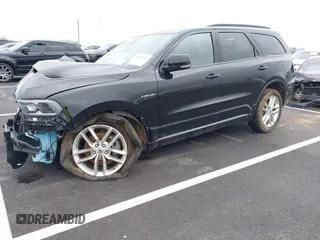 2024 Dodge Durango R/T Plus with VIN 1C4SDJCT9RC152797, listed as a IAAI auction lot 41834146 with 24,456 mi miles and . Bid and sale history available at DreamBid. Image 2.