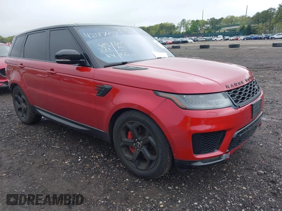 2019 Land Rover Range Rover Sport HSE with VIN SALWR2RV8KA816535, listed as a IAAI auction lot 42187459 with 85,211 mi miles and . Bid and sale history available at DreamBid. Image 1.