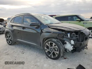2023 Hyundai Kona Limited with VIN KM8K53A33PU971657, listed as a Copart auction lot 41685935 with 29,859 mi miles and Salvage Title. Bid and sale history available at carsss.com. Image 4.
