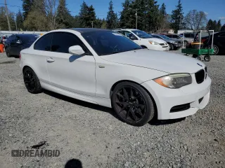 2012 BMW 1 Series 135i with VIN WBAUC9C50CVM12704, listed as a Copart auction lot 53091505 with 81,052 mi miles and Salvage title. Bid and sale history available at DreamBid. Image 4.