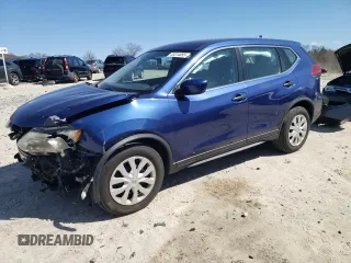 2017 Nissan Rogue S with VIN KNMAT2MT7HP550018, listed as a Copart auction lot 53234855 with 130,451 mi miles and Salvage Title. Bid and sale history available at DreamBid. Image 1.