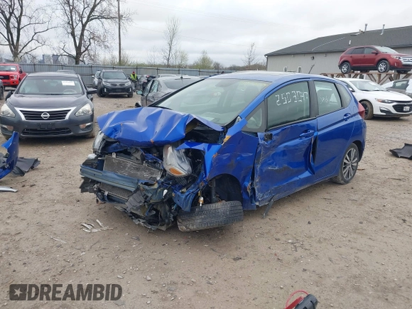 2015 Honda Fit EX-L with VIN 3HGGK5H87FM766816, listed as a IAAI auction lot 41907606 with 1 mi miles. Bid and sale history available at carsss.com. Image 2.