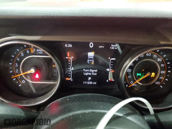 2019 Jeep Wrangler Unlimited Sport S with VIN 1C4HJXDG2KW646608, listed as a Copart auction lot 58535105 with 111,230 mi miles and Salvage title. Bid and sale history available at DreamBid. Image 9.