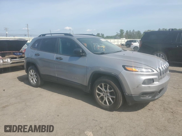 2016 Jeep Cherokee Sport with VIN 1C4PJMAB7GW203347, listed as a Copart auction lot 62055885 with 87,083 mi miles and Salvage title. Bid and sale history available at DreamBid. Image 4.