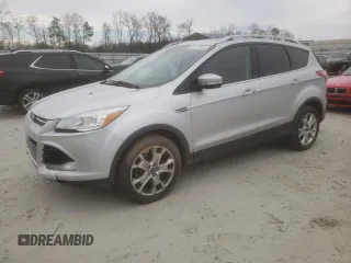 2016 Ford Escape Titanium with VIN 1FMCU9J95GUA34579, listed as a Copart auction lot 47172325 with 107,738 mi miles and Salvage Title. Bid and sale history available at carsss.com. Image 1.