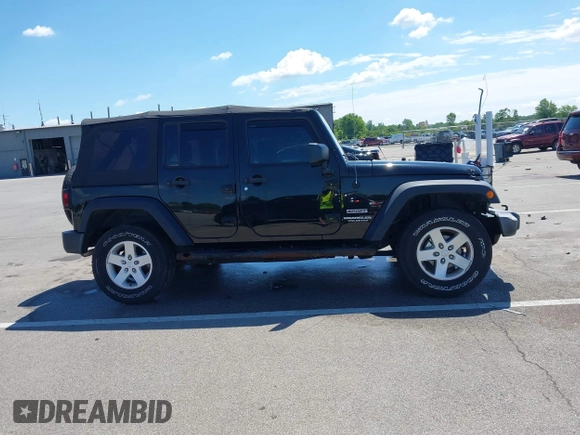 2017 Jeep Wrangler Unlimited Sport with VIN 1C4BJWDG7HL544974, listed as a IAAI auction lot 42603521 with 96,878 mi miles and . Bid and sale history available at DreamBid. Image 13.