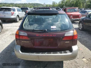 2000 Subaru Legacy Wagon Outback w/GB Equip with VIN 4S3BH6750Y7607928, listed as a Copart auction lot 69855814 with 168,226 mi miles and Salvage Title. Bid and sale history available at carsss.com. Image 6.